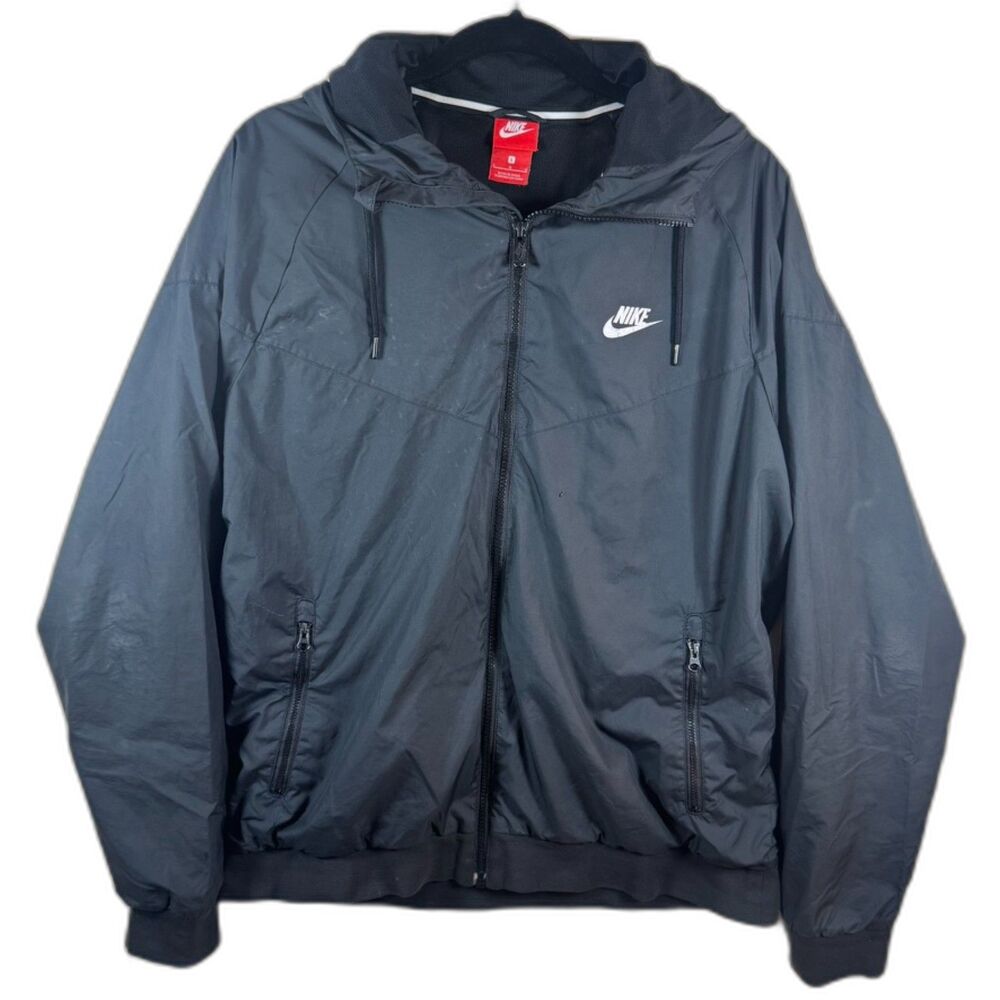 Nike Sportswear Windrunner Hooded Full Zip Jacket Men's Large Black 727324